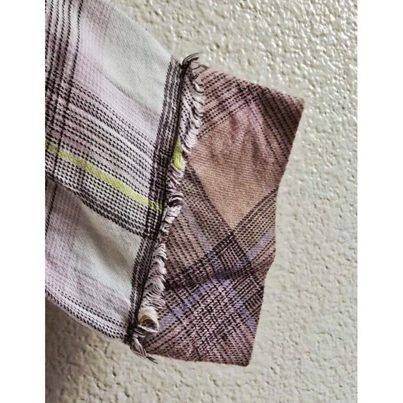 Free People Intimately Fallin For Flannel Sleep Shirt Top XS Women's Oversized - Picture 5 of 7
